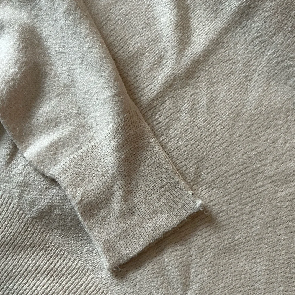 Vintage 80’s Christian Dior Monsieur Cream V-Neck Sweater, Size M
